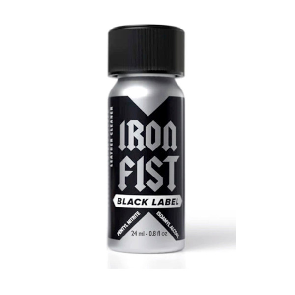 Poppers Iron Fist Black Label - flacon aluminium 24 ml